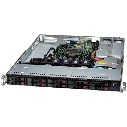 Supermicro Server AS-111E-WR, Silver 4510, 2x 16GB DDR5, 480GB Boot M.2 NVMe, IPMI BMC, 2x 1GbE BaseT LoM, LSI MegaRAID 9560-8i, 8-Port Int Cene