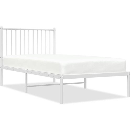  okvir za krevet s uzglavljem bijeli 90 x 190 cm Slike