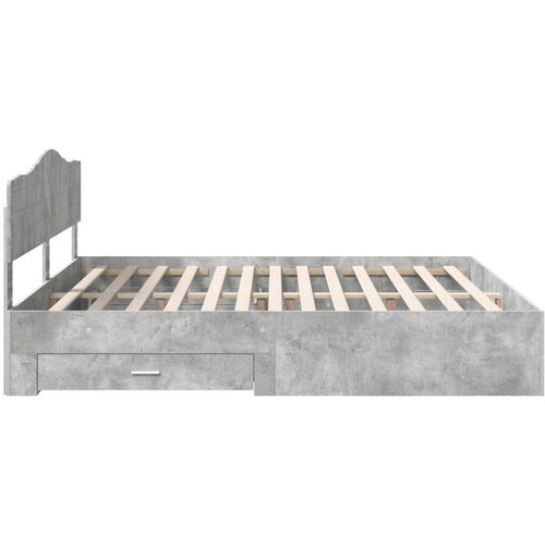  Okvir za krevet s uzglavljem Betonski sivi 180 x 200 cm Slike