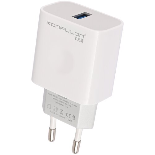 Konfulon Kućni punjač C69A+DC05 QC 15W/ USB na iPhone lightning beli 1m Cene