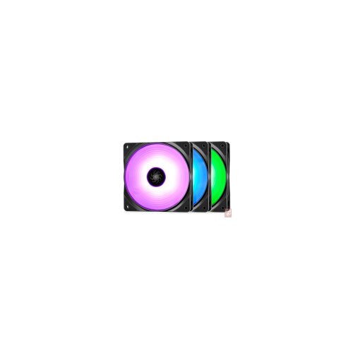 DeepCool RF120 - 3 in 1, 120mm, RGB, 1500rpm, 17.8-27dB, 4-Pin (DP-FRGB-RF120-3C) kuler Slike