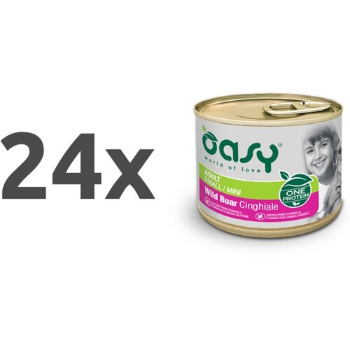 Oasy One Protein Adult pat&eacute; - divji pra&scaron;ič 24 x 200 g Cene