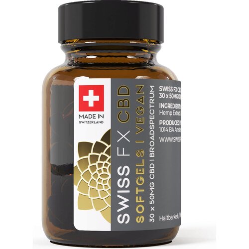 Swiss FX CBD soft gel kapsule 50 mg - 30 kaps. Cene