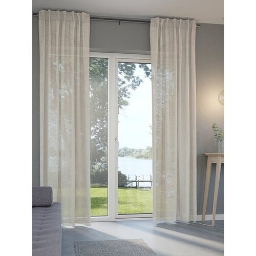  Uen zavesa 1x140x300 pesak imitacija lana ( 5094307 ) Cene