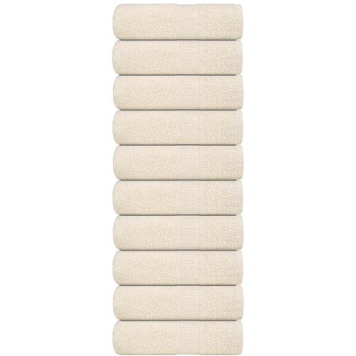 vidaXL Ručnici za goste FROGN 10 kom. krem boje 30x50 cm 360 g/m² - Krema 30 x 50 cm 10 Cene