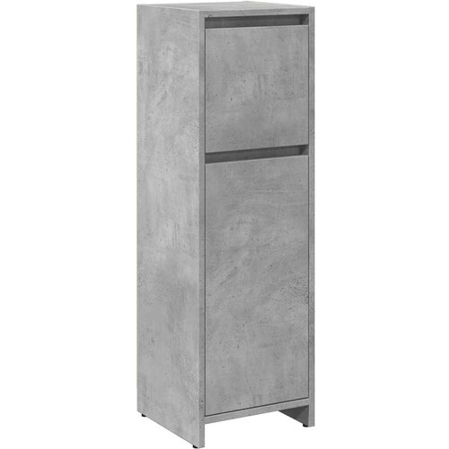 Maison Chic Kopalniška omarica - Kopalniški kabinet betonsko siva 30x30x95 cm iverna plošča, (21794853) Cene