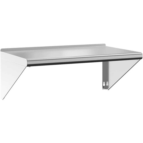 Maison Chic Stenska polica - Viseča Polica 75x45x31 cm srebrna nerjaveče jeklo, (21758788) Cene