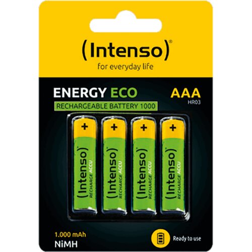  (Intenso) Baterija punjiva AAA / HR03, 1000 mAh, blister 4 kom &amp;ndash; AAA / HR03/1000 Slike