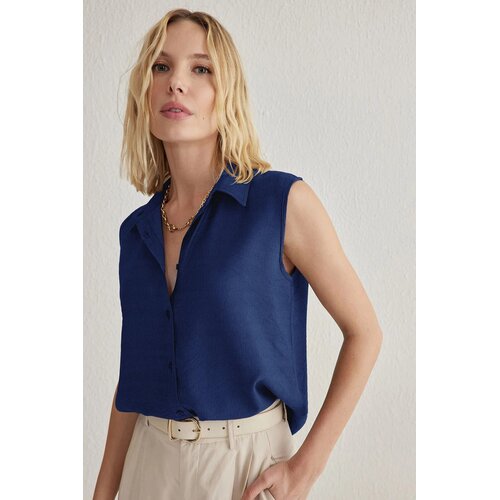 TRENDYOLMILLA muška košulja Twoss25Go00097, tamnoplava-navy plava Cene