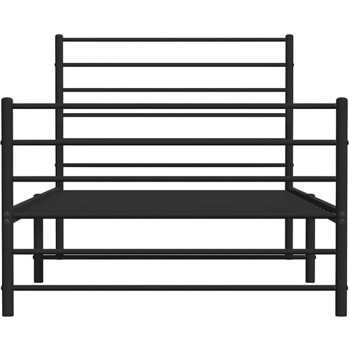  okvir kreveta uzglavlje i podnožje crni 100x190 cm Slike