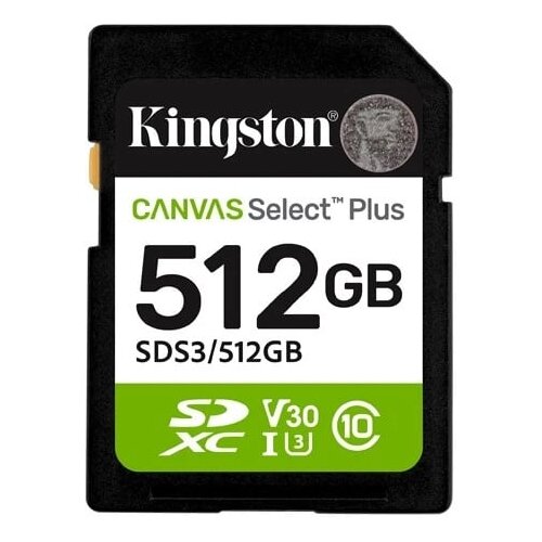 Kingston canvas select plus sd 512gb class10 uhs-i (sds3/512gb) spominska kartica Cene