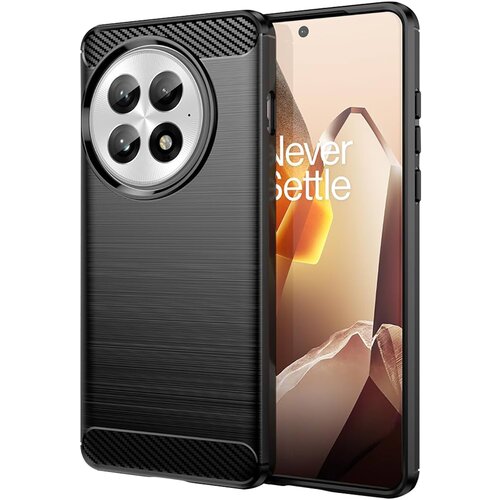 Avizar Ohi&scaron;je za OnePlus 13 Silikon Brushed Carbon Design, Črna, (5000015989) Cene