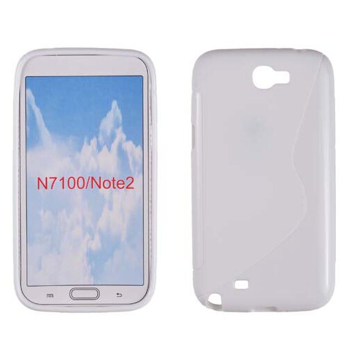  S silikonski ovitek za Samsung N7100 Galaxy NOTE 2 bel Slike