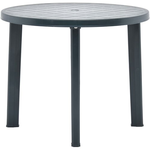 vidaXL Vrtna miza zelena 89 cm plastika, (20625165) Cene