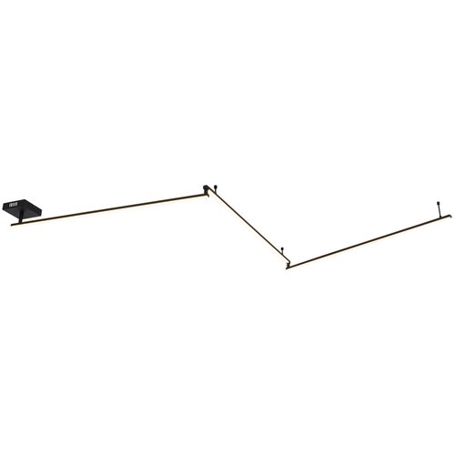 QAZQA Stropna svetilka črna 285,8 cm vklj. LED 3-stopenjska nastavljiva zatemnitev - annuschka Cene