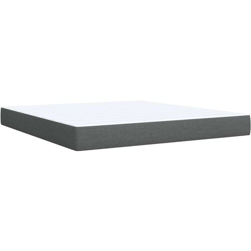 VidaXL Okvir kreveta s oprugama i madrac svjetlosivi 180x200cm tkanina Slike