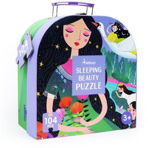 Mideer puzzle u kovčegu Uspavana ljepotica, 104 komada Slike