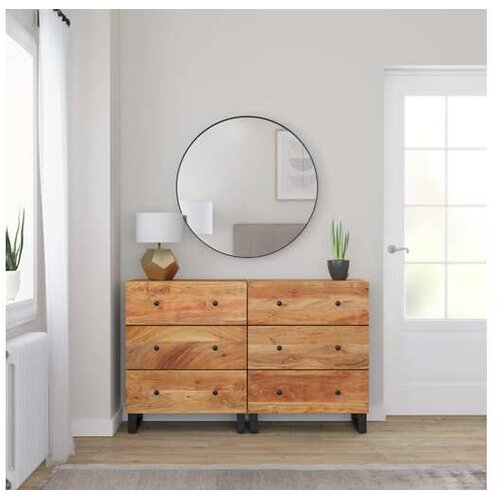  Komode 2 kom 60 x 33 x 75 cm od masivnog bagremovog drva - 2 Masivno bagremovo drvo Cijene