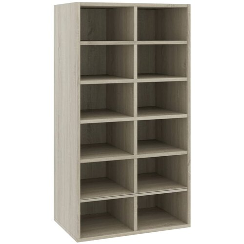 Maison Chic Stojalo za čevlje - Stojalo za obutev sonoma hrast 54x34x100,5 cm konstruiran les, (21778241) Slike
