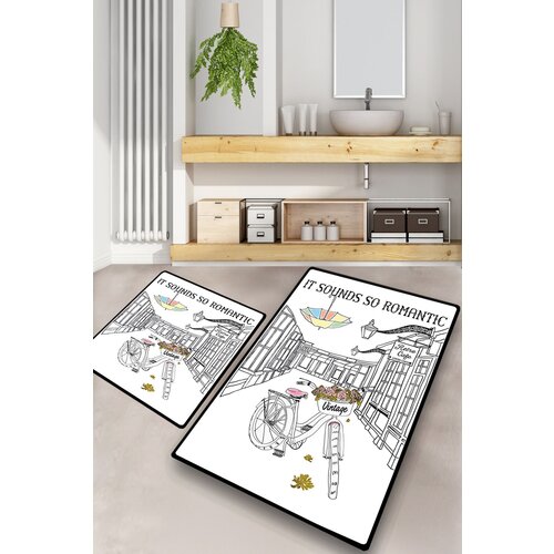 Atelier Del Sofa set 2 prostirke za kupatilo Šareni Cene