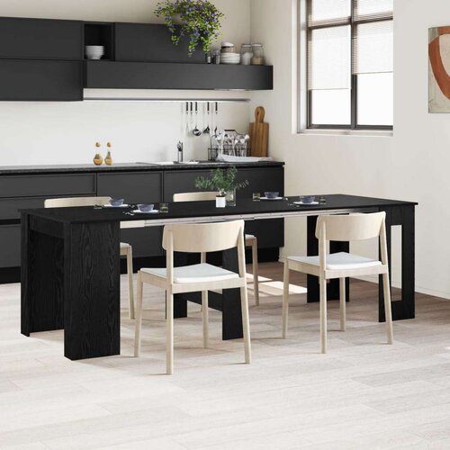  Jedilna miza 240 x 85 x 75 cm Inženirski les Črni hrast, (5000268760) Slike