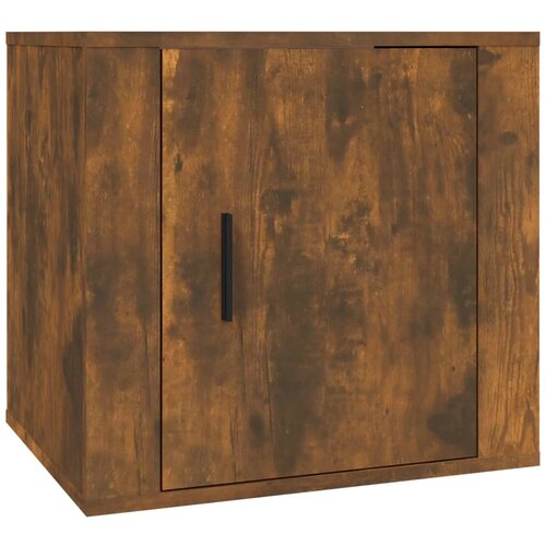 Maison Chic Nočna omarica - Nočna miza dimljeni hrast 50x39x47 cm, (21686803) Slike
