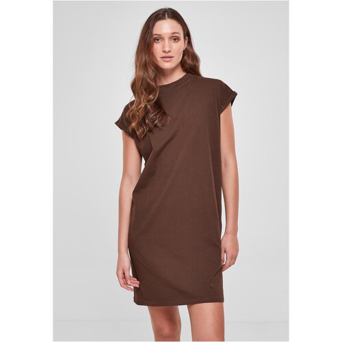 UC Curvy Ladies Turtle Extended Shoulder Dress brown Slike