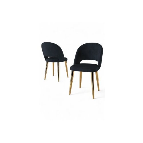 Hanah home set stolica (6 komada) pane anthracite gold Slike