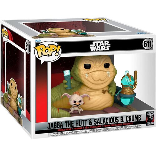 Funko pop! deluxe: rotj 40. - jabba z salacious - star wars - collectable vinil figura - ideja za darila - uradno blago - igrače za otroke in odrasle - filmi oboževalci - modelna figura za z, (20838651) Slike
