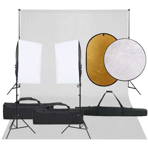 Komplet za foto studio z lučmi, ozadjem in odbojnikom Cene