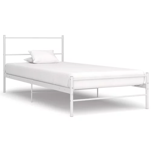  za krevet bijeli metalni 100 x 200 cm