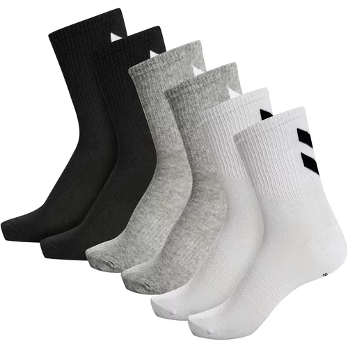 Hummel Sportske čarape 'CHEVRON' siva melange / crna / bijela