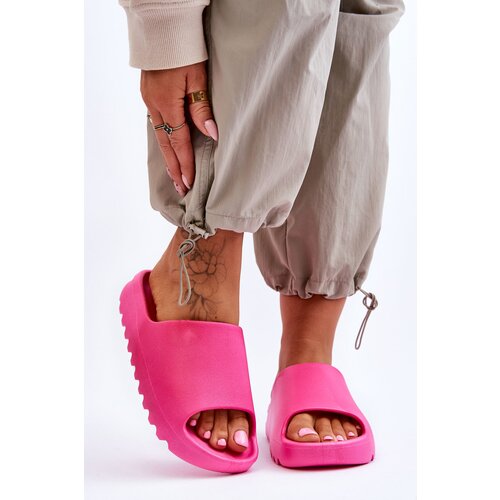 Kesi Fashionable slippers on the platform Fuchsia Estella Slike