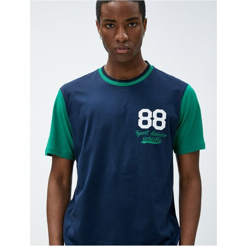 Koton College T-Shirt Printed Crew Neck Short Sleeve Cotton Slike