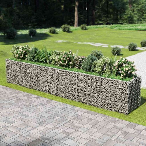  Gabionska sadilica od pocinčanog čelika 540 x 90 x 100 cm Slike