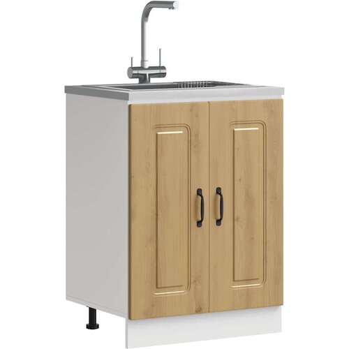 vidaXL Donji ormarić za sudoper Kalmar boja hrasta 60x46x81 5cm drveni Cijene