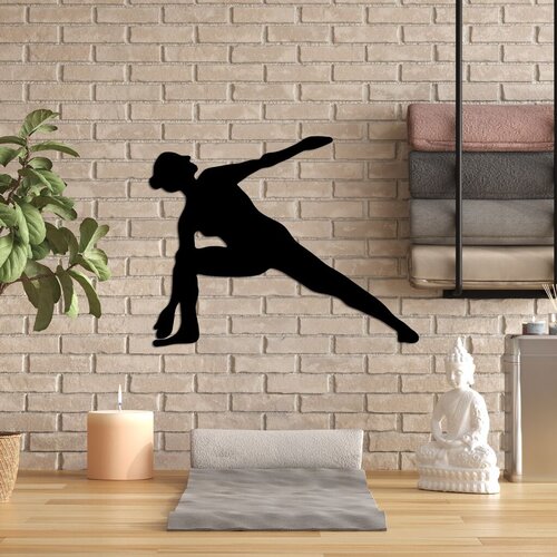 Wallity zidna dekoracija Yoga 17, 55x44cm, Crna Slike