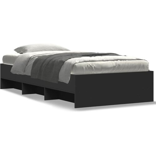 vidaXL Okvir za krevet crni 75 x 190 cm od konstruiranog drva Cene