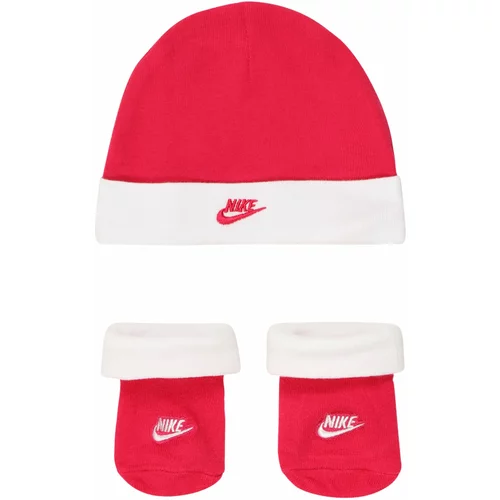 Nike Sportswear Set perila 'NIKE FUTURA HAT/BOOTIE 2PC' živo rdeča / bela