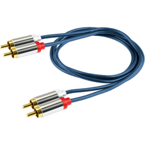 Home RCA stereo kabel,2xRCA mu&amp;scaron;ki, 2xRCA mu&amp;scaron;ki,premium kv., 1.0m - A 3-1M Slike