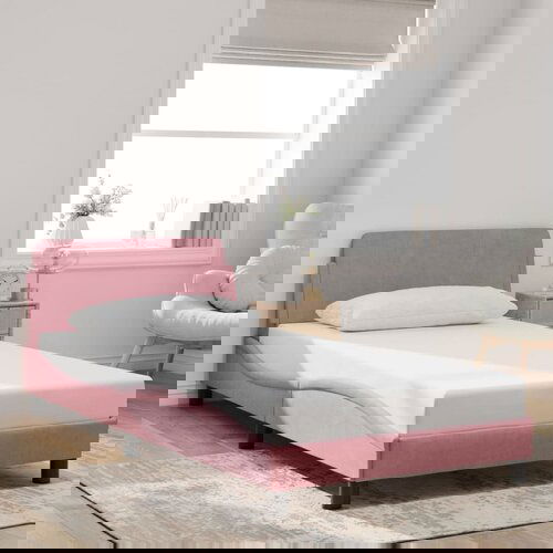 vidaXL Okvir za krevet s uzglavljem bez madraca 100x200 cm baršunasti Cijene