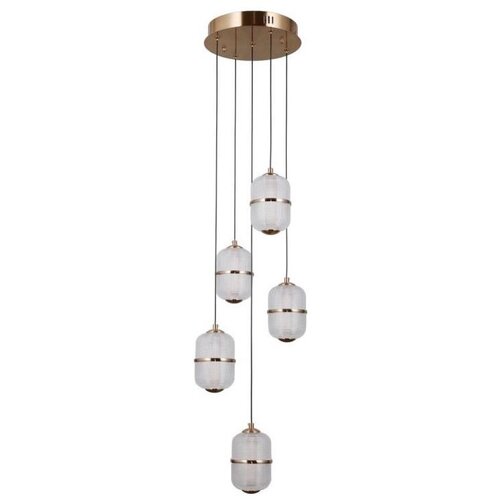  italux PND-34375-5-HBR - led luster na sajli alani 5xLED/5,6W/230V 3000K zlatna Cene