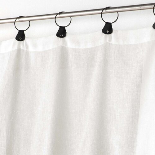 Douceur d int&amp;eacute;rieur Bijela prozirna zavjesa 140x240 cm Linka &amp;ndash; Slike