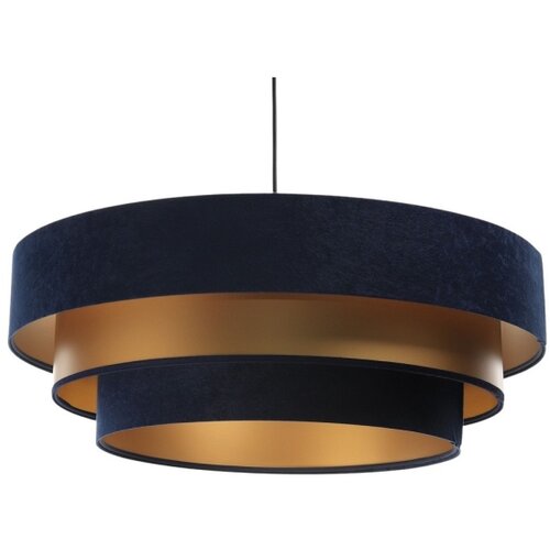  Luster na sajli TRINITI 1xE27/60W/230V plava/zlatna Slike
