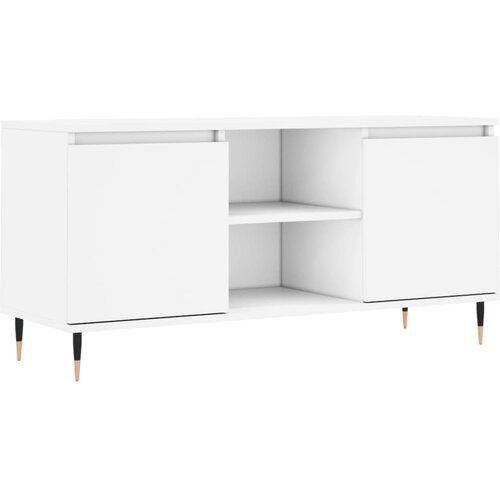Maison Chic TV omarica - TV stojalo - Televizijska omarica bela 104x35x50 cm inženirski les, (21702021) Cene