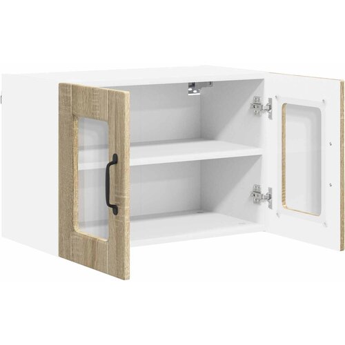  Zidni stakleni ormarić Sonoma hrast 60 x 31 x 40 cm Slike