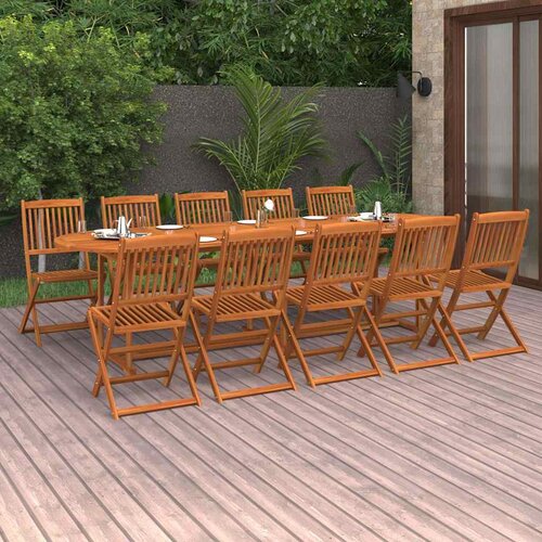  11-dijelni vrtni blagovaonski set 280x90x75 cm bagremovog drva Cijene