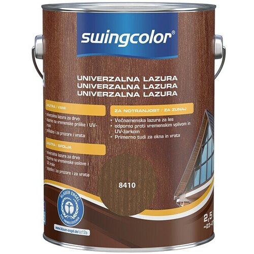 SWINGCOLOR Lazura za drvo (Orah, Svilenkasti sjaj, 2,5 l) Slike