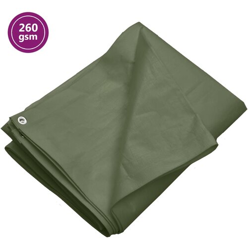 vidaXL Ponjava 260 g/m² 3x3 m zelena HDPE Cene