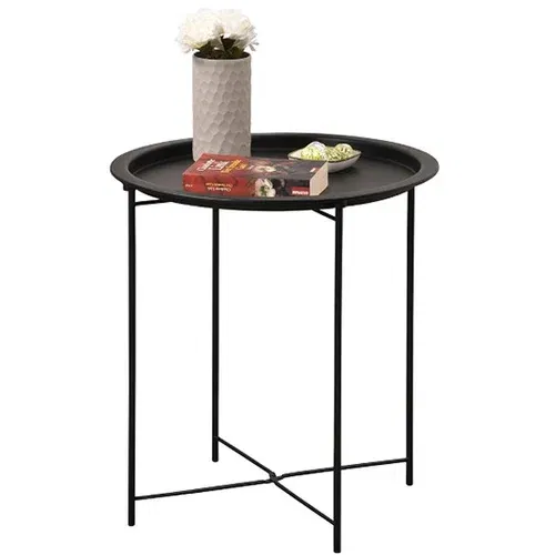Kesper KSP24661 - sto pomoćni okrugli crni 40CM